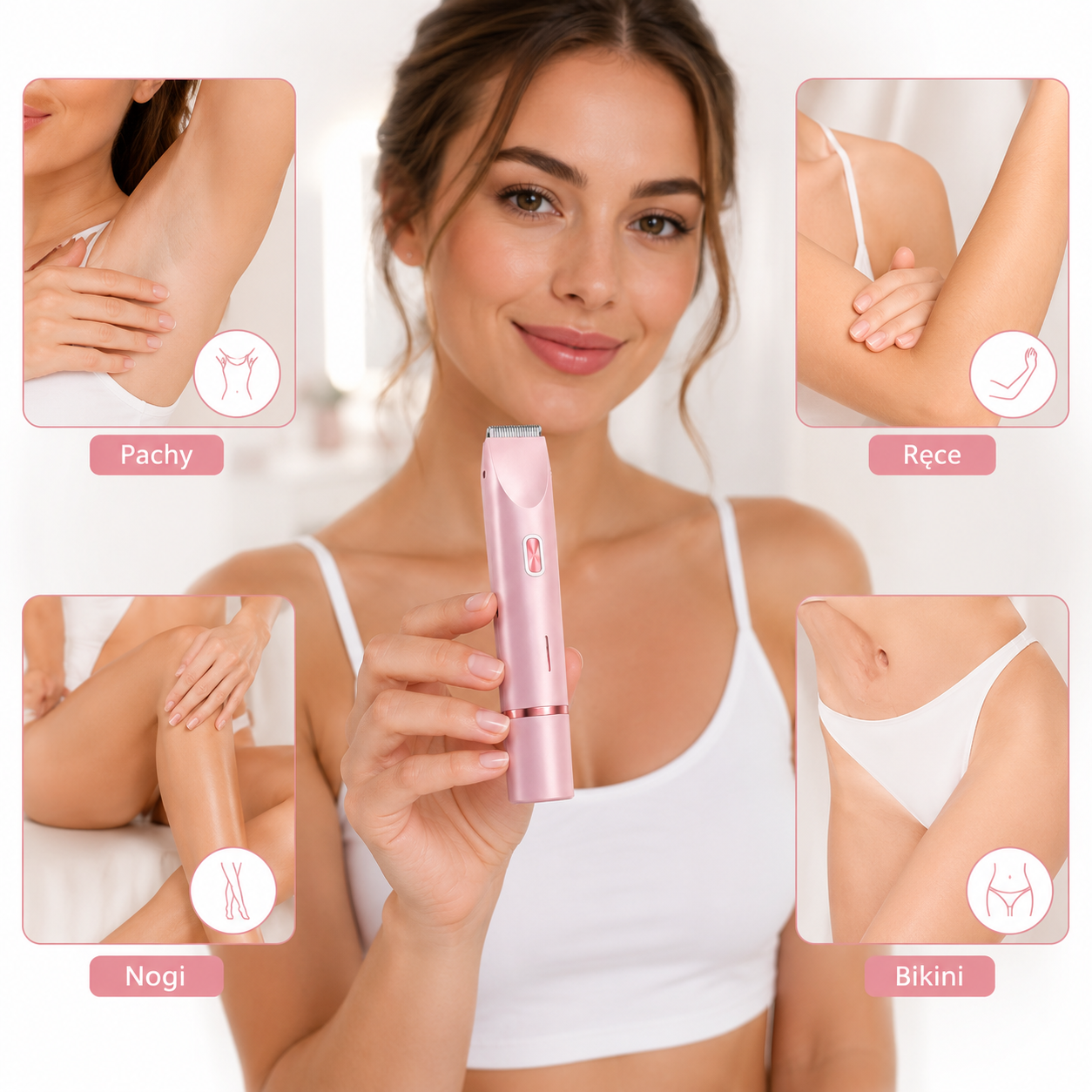 FemiBeauty - Depilator do ciała i miejsc intymnych 2w1